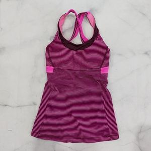 Lululemon Stuff Your Bra Tank 6 Plum Pink